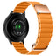 Universal Smartwatch Rem 20mm Magnetisk Litchi Læder - Orange / Rose Gold