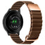 Universal Smartwatch Rem 20mm Magnetisk Litchi Læder - Brun / Rose Gold