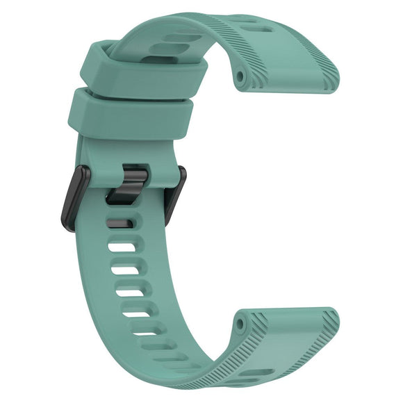 Universal Rem 22mm Silikone Rillet - Mørkegrøn