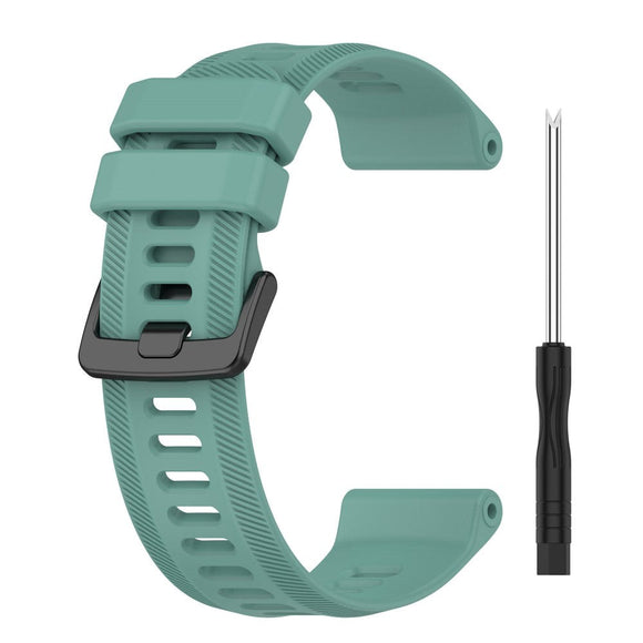 Universal Rem 22mm Silikone Rillet - Mørkegrøn