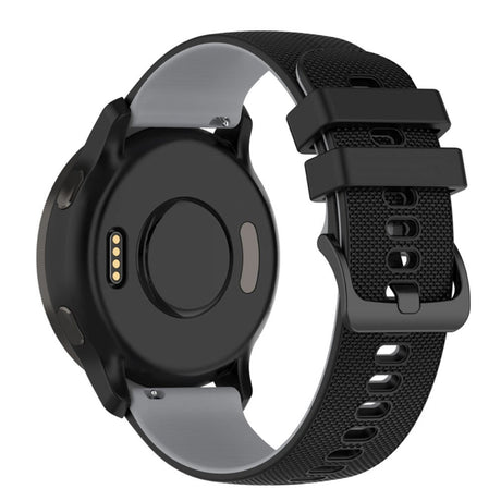 Universal Smartwatch Silikone Rem (22mm) Gitter - Sort / Grå