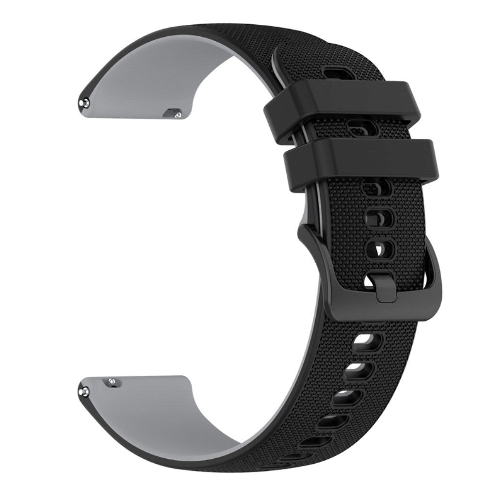 Universal Smartwatch Silikone Rem (22mm) Gitter - Sort / Grå