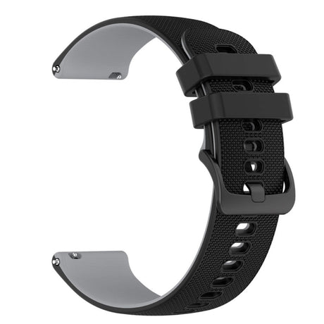 Universal Smartwatch Silikone Rem (22mm) Gitter - Sort / Grå