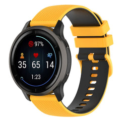 Universal Smartwatch Silikone Rem (22mm) Gitter - Gul / Sort