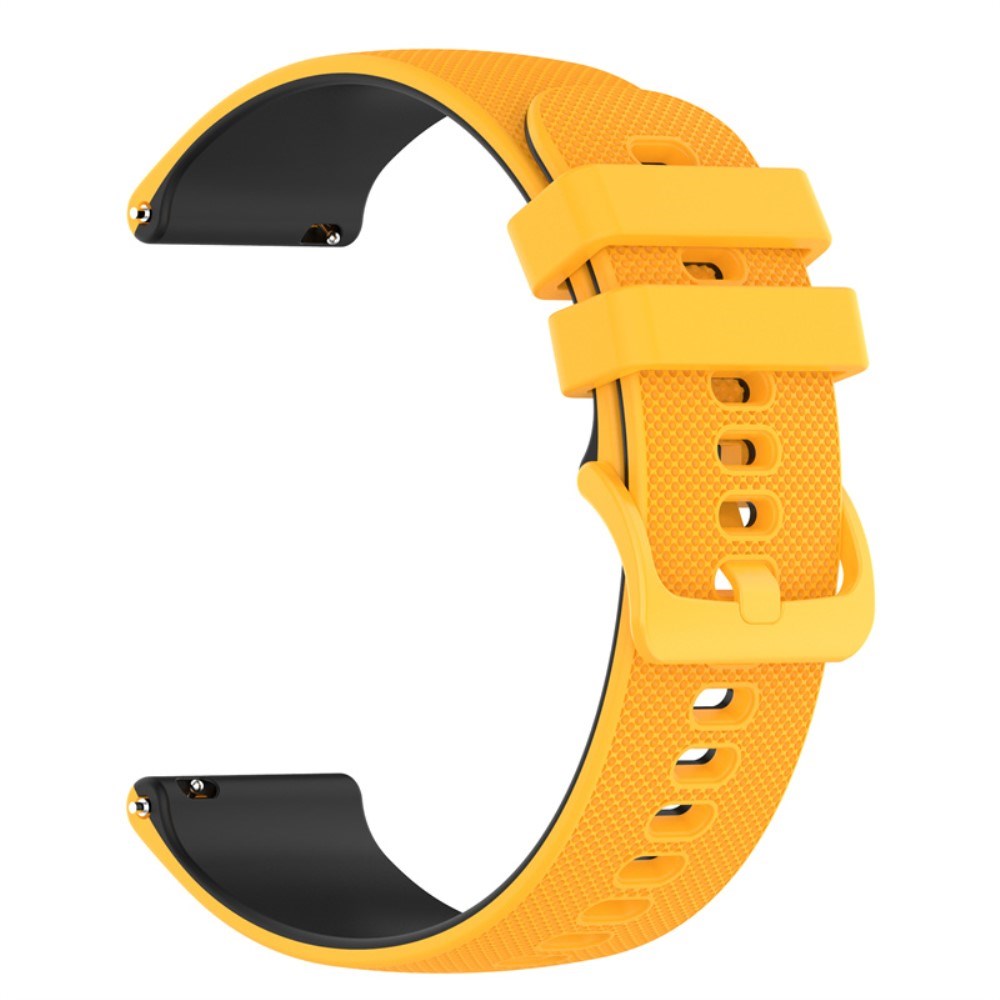 Universal Smartwatch Silikone Rem (22mm) Gitter - Gul / Sort