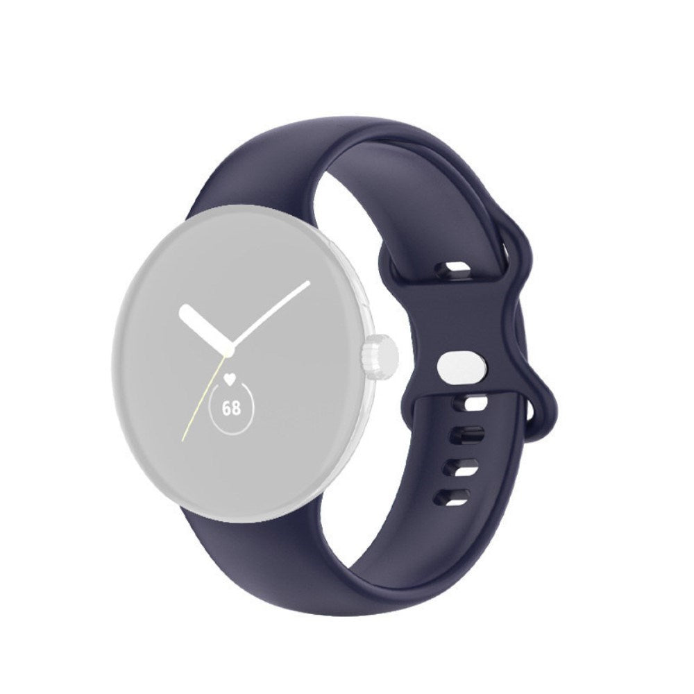 EIDERWOOD Google Pixel Watch 4 / 3 / 2 / 1 (41mm) Silikone Urrem - Mørkeblå