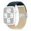 Apple Watch (38/40/SE/41/42mm) Tofarvet Nylon Rem - Mørkeblå / Beige