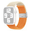 Apple Watch (38/40/SE/41/42mm) Tofarvet Nylon Rem - Beige / Orange