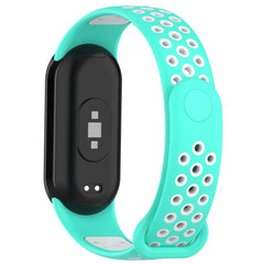Xiaomi Smart Band 10 / 9 / 8 / NFC Silikonerem - Turkis / Hvid
