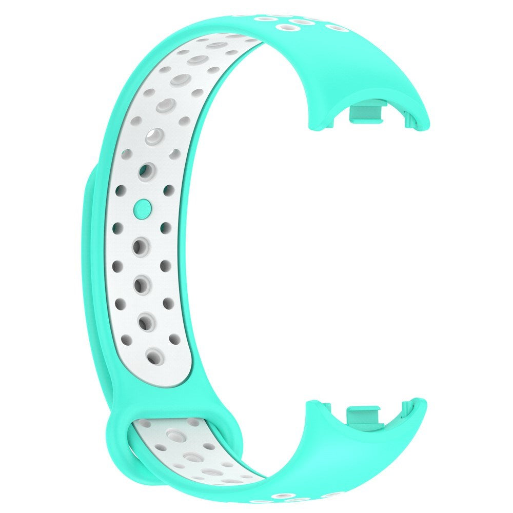 Xiaomi Smart Band 10 / 9 / 8 / NFC Silikonerem - Turkis / Hvid