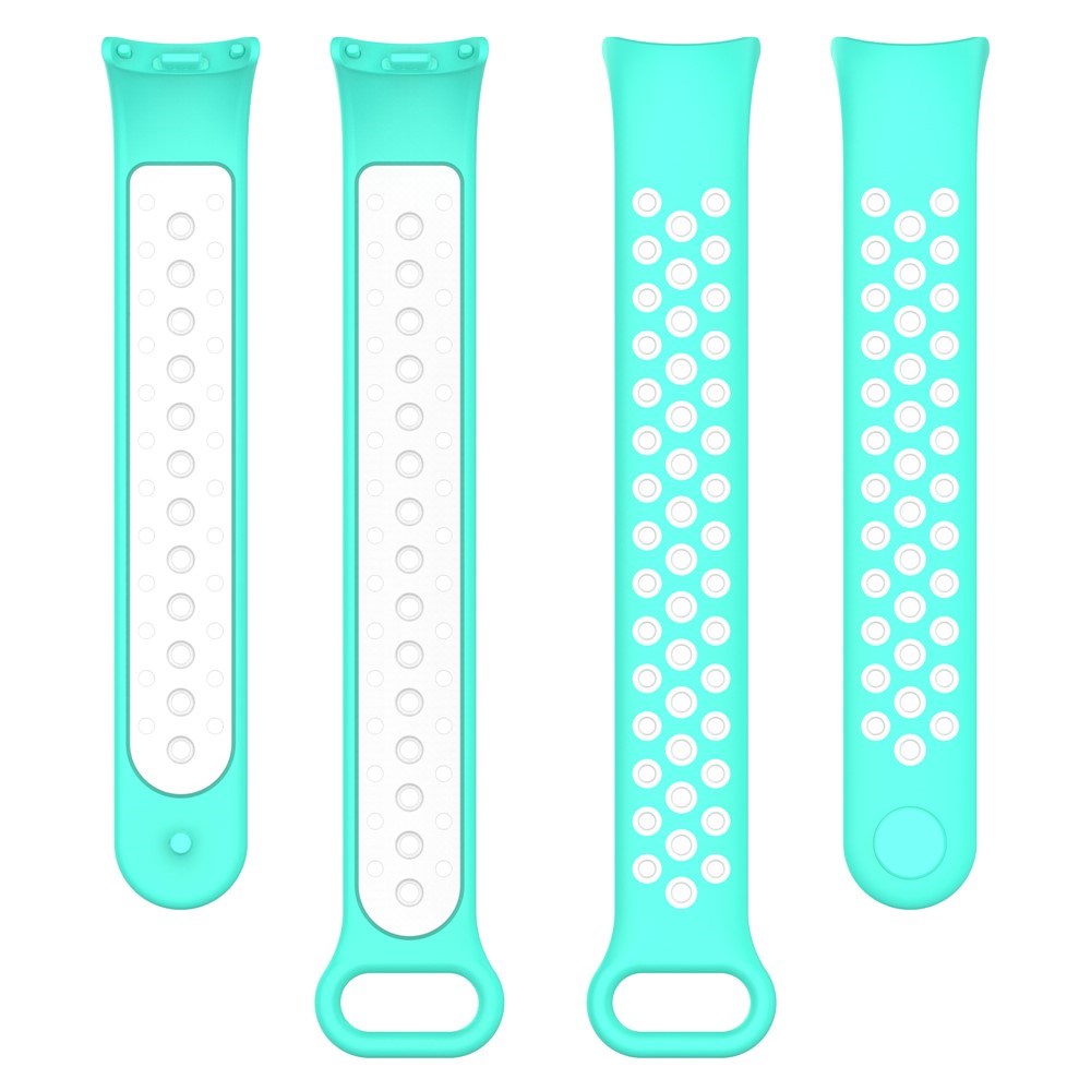 Xiaomi Smart Band 10 / 9 / 8 / NFC Silikonerem - Turkis / Hvid