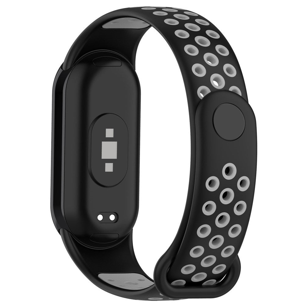 Xiaomi Smart Band 10 / 9 / 8 / NFC Silikonerem - Sort / Grå