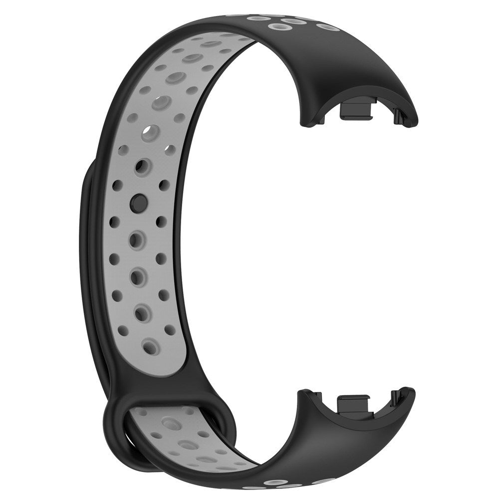 Xiaomi Smart Band 10 / 9 / 8 / NFC Silikonerem - Sort / Grå