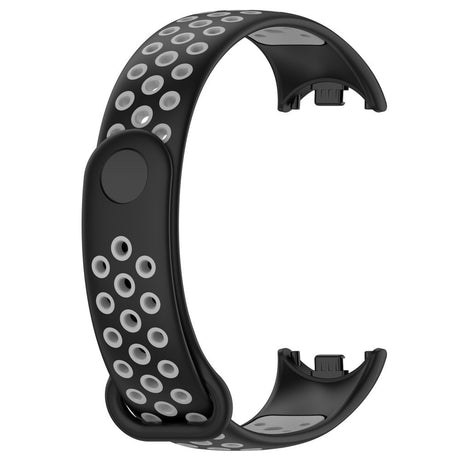 Xiaomi Smart Band 10 / 9 / 8 / NFC Silikonerem - Sort / Grå