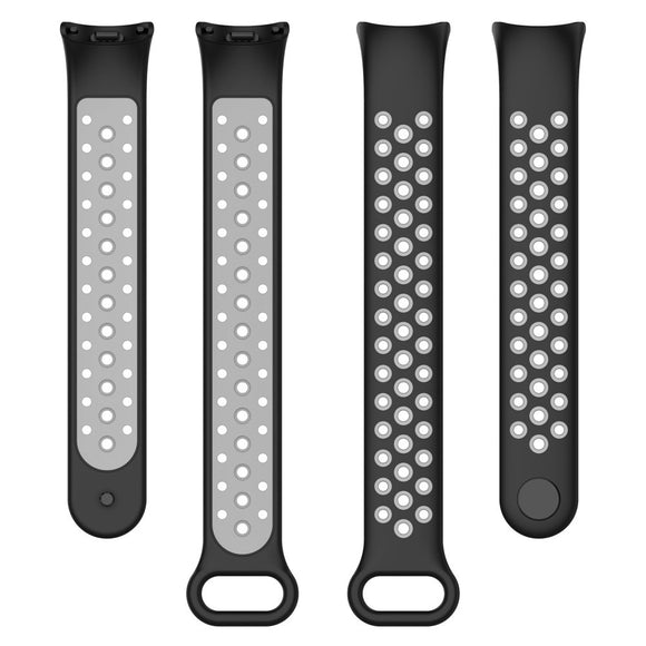 Xiaomi Smart Band 10 / 9 / 8 / NFC Silikonerem - Sort / Grå