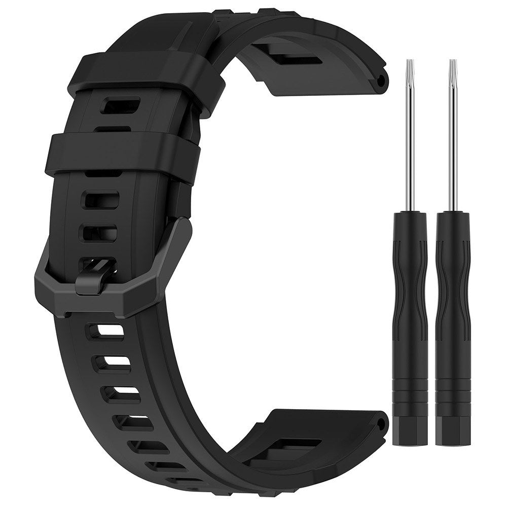 Amazfit T-Rex Ultra Silikone Rem m. Monteringsværktøj - Sort