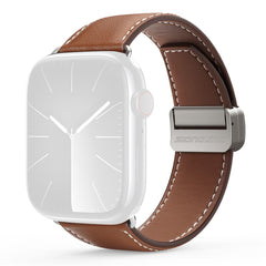 Apple Watch (38/40/SE/41/42mm) DUX DUCIS Kunstlæder Urrem - Brun