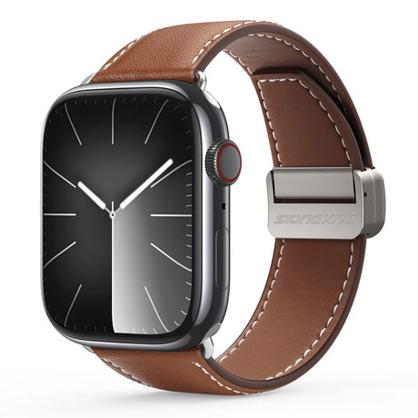 Apple Watch (38/40/SE/41/42mm) DUX DUCIS Kunstlæder Urrem - Brun