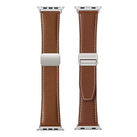 Apple Watch (38/40/SE/41/42mm) DUX DUCIS Kunstlæder Urrem - Brun