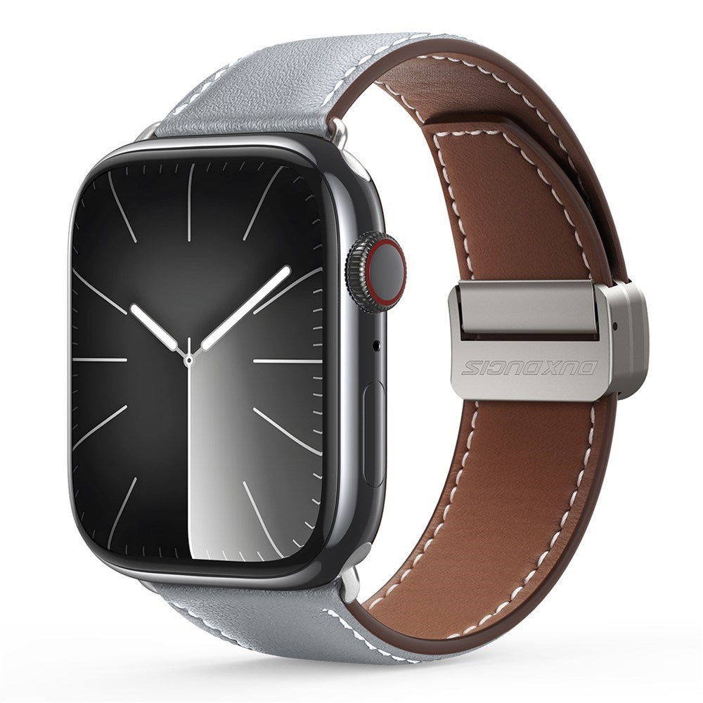 Apple Watch (38/40/SE/41/42mm) DUX DUCIS Kunstlæder Urrem - Grå