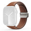 Apple Watch (42/44/SE/45/46/49mm) DUX DUCIS Kunstlæder Urrem - Brun