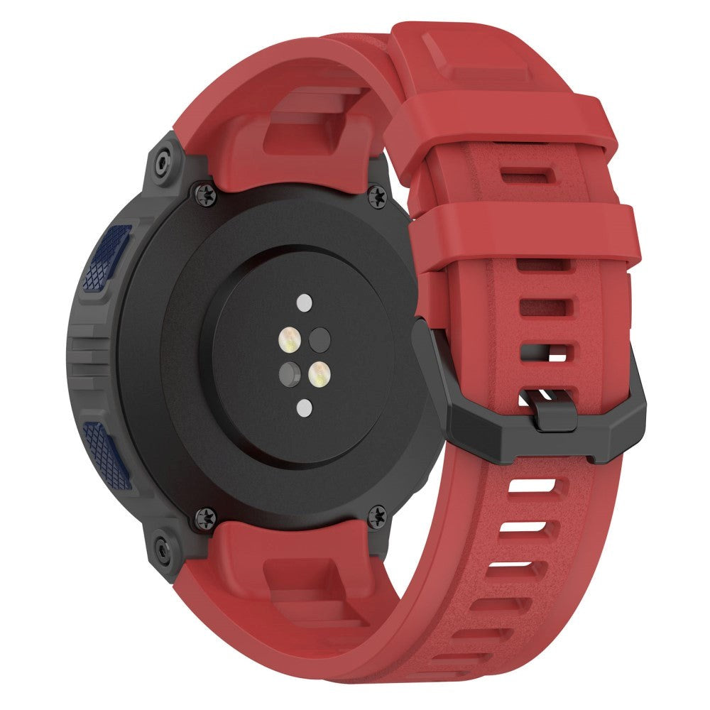 Amazfit Active Edge Silikone Rem m. Stifter - Rød