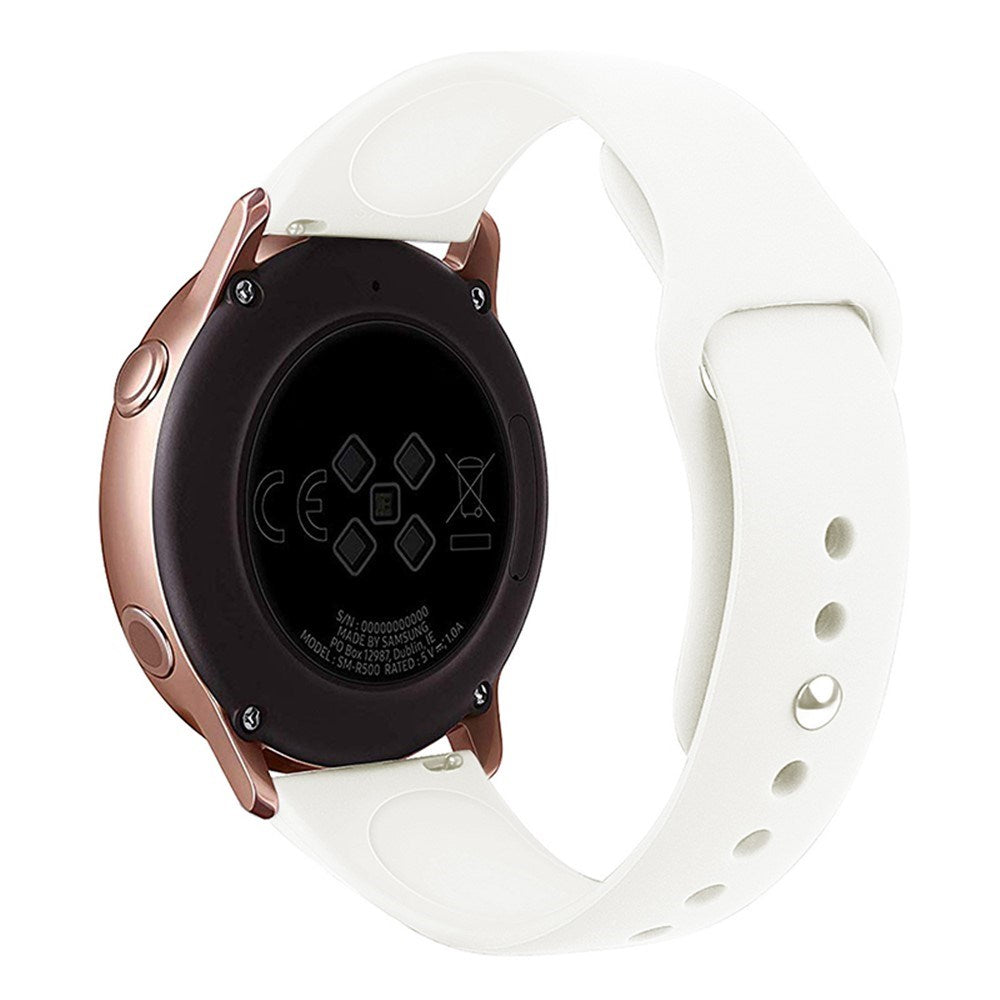 Huawei Watch GT 4 (41mm) / Garmin Venu 3S (18mm) Silikonerem - Hvid