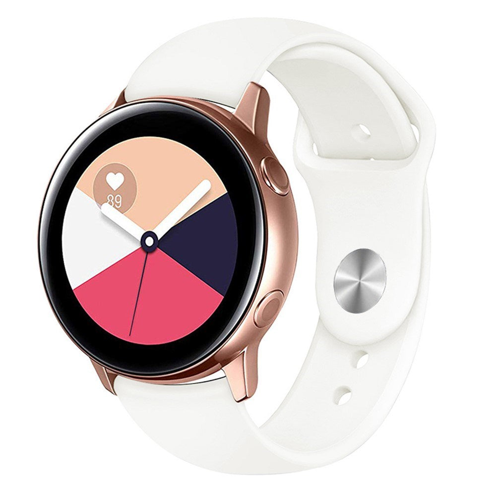 Huawei Watch GT 4 (41mm) / Garmin Venu 3S (18mm) Silikonerem - Hvid