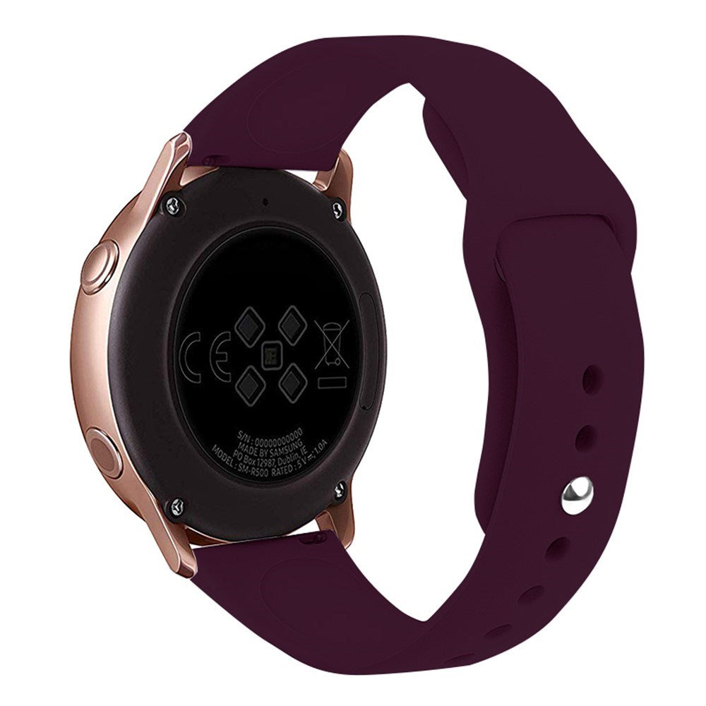 Huawei Watch GT 4 (41mm) / Garmin Venu 3S (18mm) Silikonerem - Mørkerød
