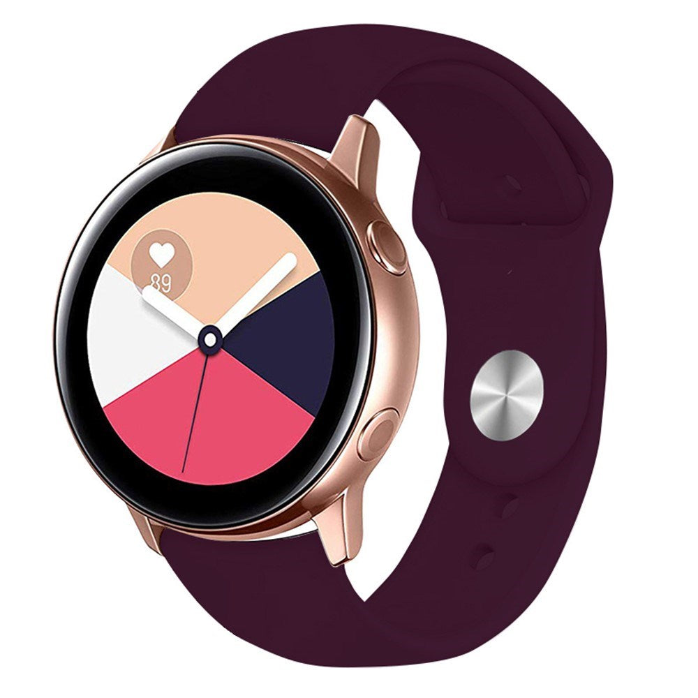 Huawei Watch GT 4 (41mm) / Garmin Venu 3S (18mm) Silikonerem - Mørkerød