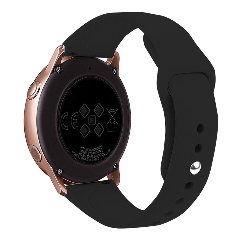 Huawei Watch GT 4 (41mm) / Garmin Venu 3S (18mm) Silikonerem - Sort