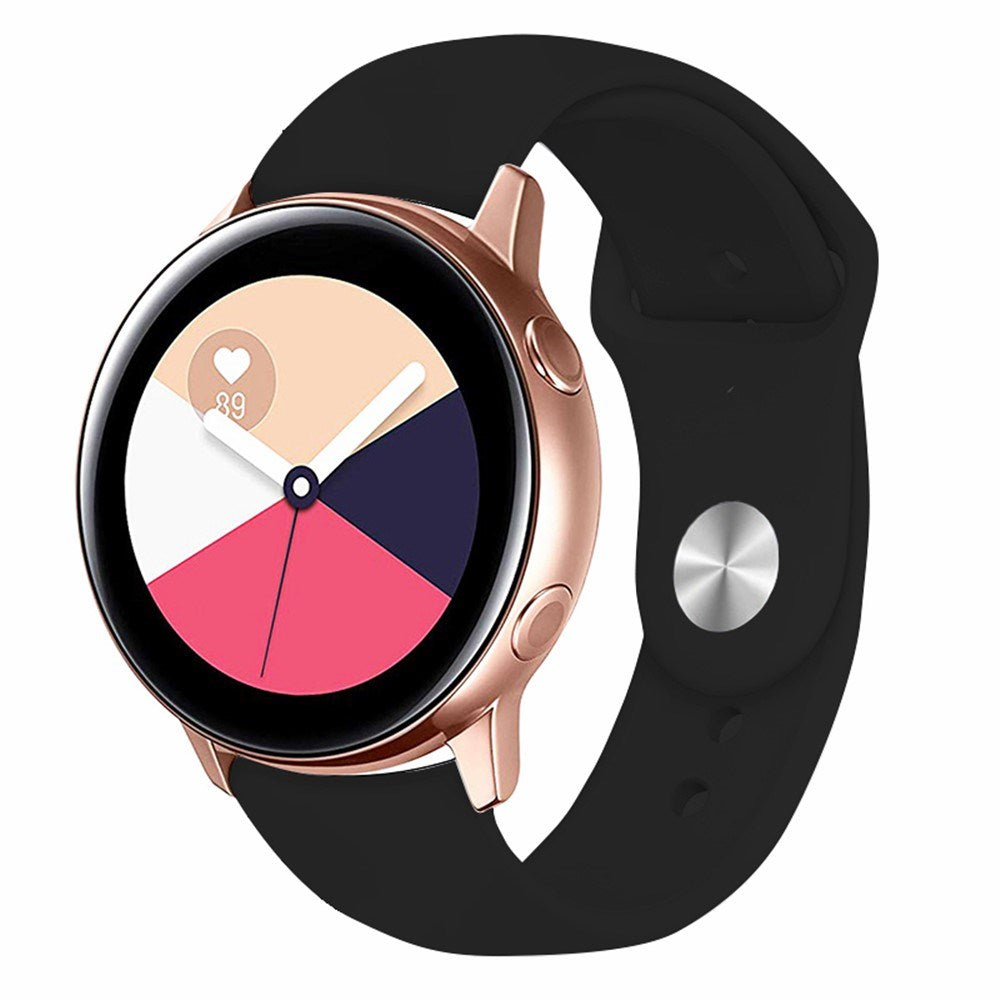 Huawei Watch GT 4 (41mm) / Garmin Venu 3S (18mm) Silikonerem - Sort