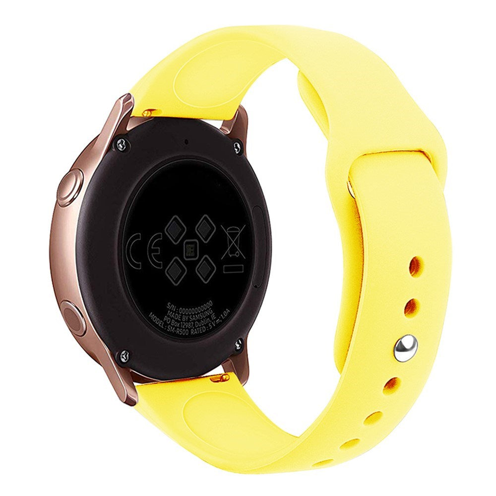 Huawei Watch GT 4 (41mm) / Garmin Venu 3S (18mm) Silikonerem - Gul