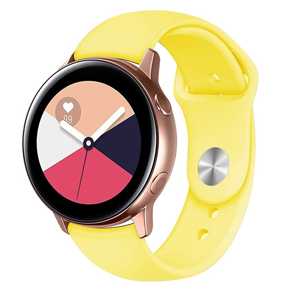 Huawei Watch GT 4 (41mm) / Garmin Venu 3S (18mm) Silikonerem - Gul