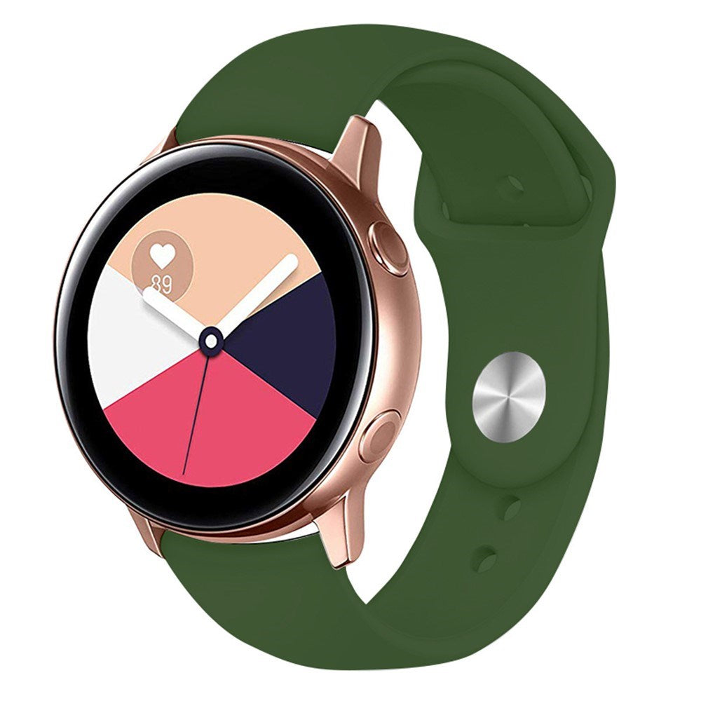 Huawei Watch GT 4 (41mm) / Garmin Venu 3S (18mm) Silikonerem - Grøn