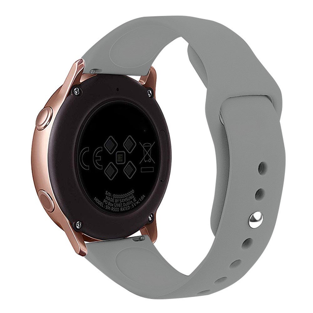 Huawei Watch GT 4 (41mm) / Garmin Venu 3S (18mm) Silikonerem - Grå