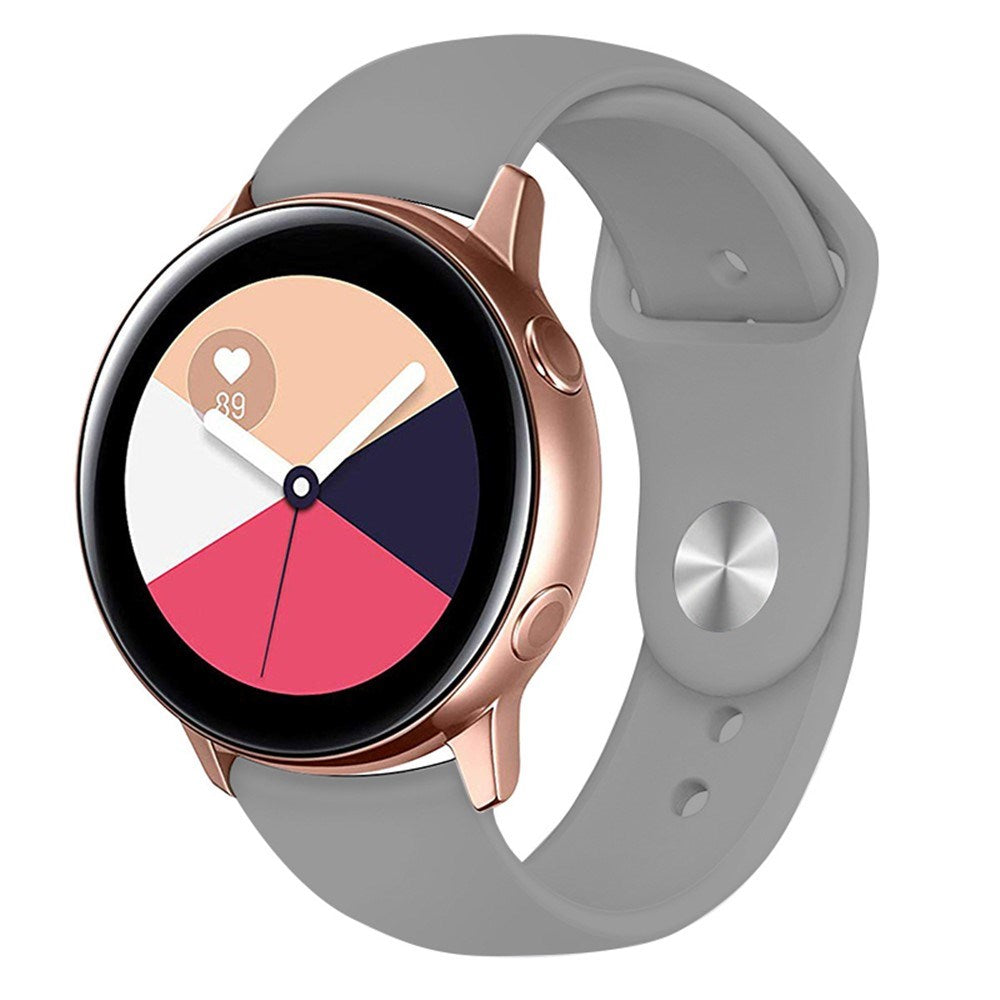 Huawei Watch GT 4 (41mm) / Garmin Venu 3S (18mm) Silikonerem - Grå