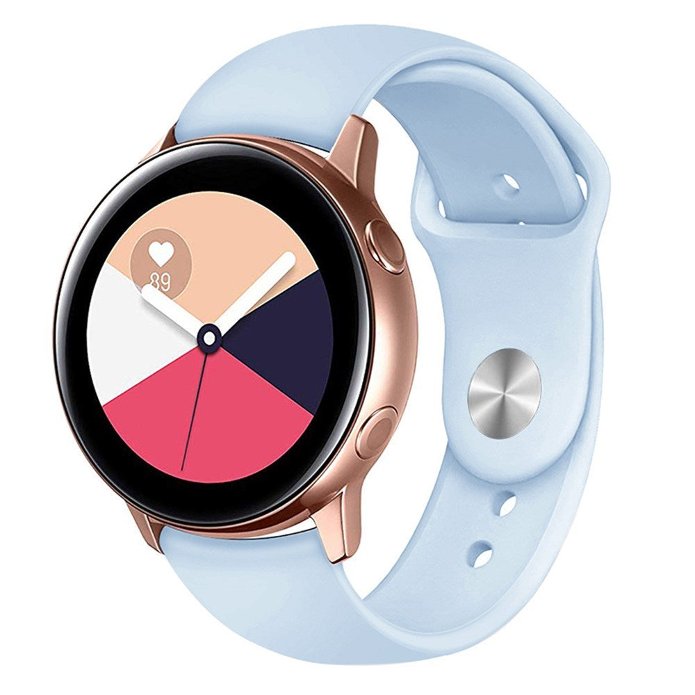Huawei Watch GT 4 (41mm) / Garmin Venu 3S (18mm) Silikonerem - Lyseblå
