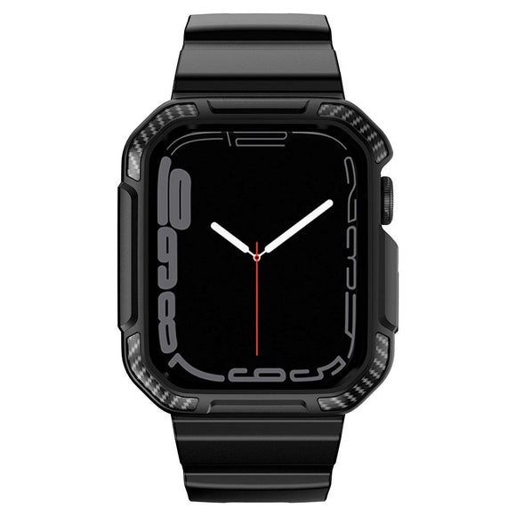 Apple Watch (42/44/SE/45mm) Plastik Cover og Rem - Sort