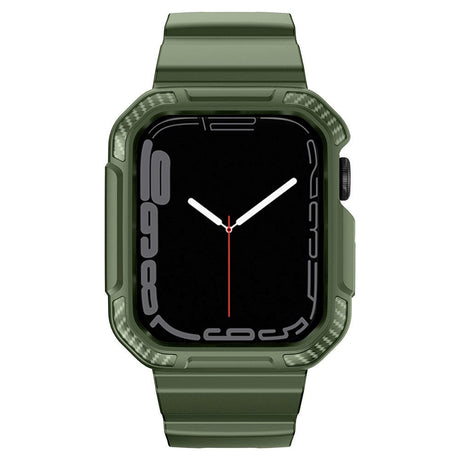 Apple Watch (42/44/SE/45mm) Plastik Cover og Rem - Grøn