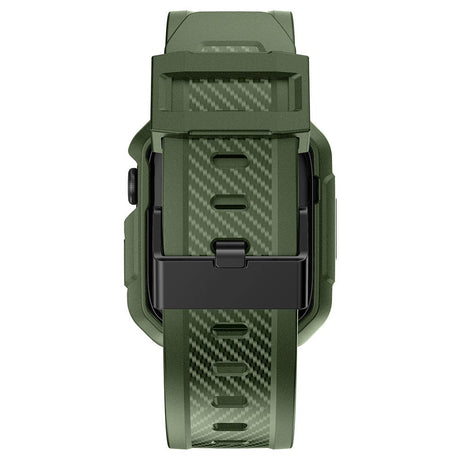 Apple Watch (42/44/SE/45mm) Plastik Cover og Rem - Grøn