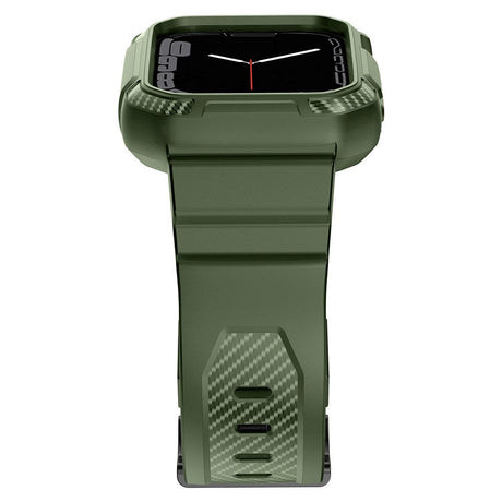 Apple Watch (42/44/SE/45mm) Plastik Cover og Rem - Grøn