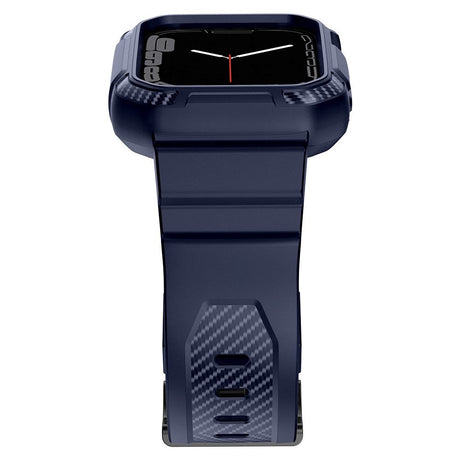 Apple Watch (42/44/SE/45mm) Plastik Cover og Rem - Blå
