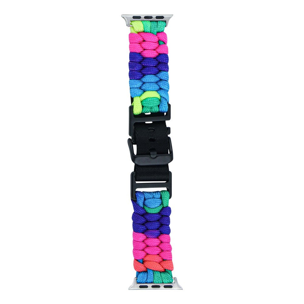 Apple Watch (38/40/SE/41/42mm) EIDERWOOD Flettet Nylon Urrem - Multi
