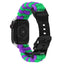 Apple Watch (38/40/SE/41/42mm) EIDERWOOD Flettet Nylon Urrem - Lilla / Grøn