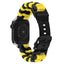 Apple Watch (38/40/SE/41/42mm) EIDERWOOD Flettet Nylon Urrem - Gul / Sort