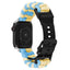 Apple Watch (42/44/SE/45/46/49mm) EIDERWOOD Flettet Nylon Urrem - Blå / Gul