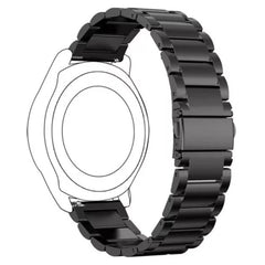 Universal 14mm Stainless Steel Smartwatch Rem - Sort