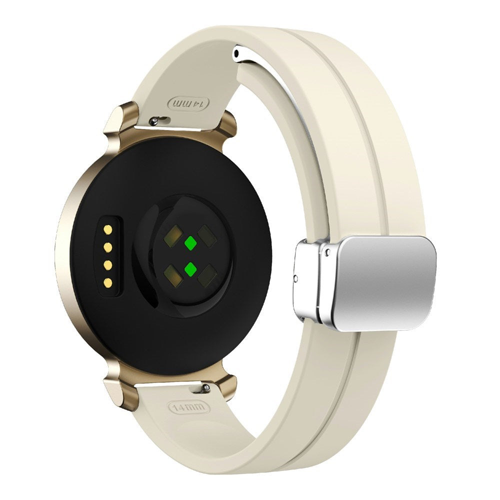 Garmin Lily 2 EIDERWOOD Magnetisk Silikone Rem - Beige