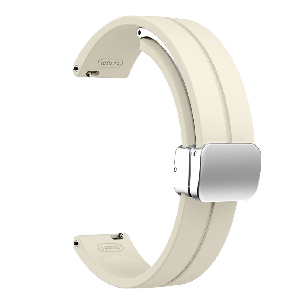 Garmin Lily 2 EIDERWOOD Magnetisk Silikone Rem - Beige
